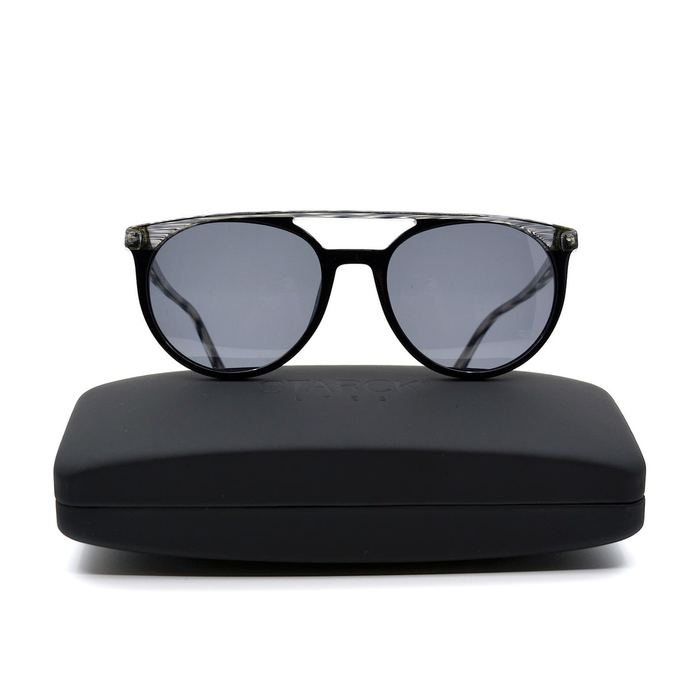 NEW STARCK SH5020 0001/81 BLACK GREY POLARIZED AUTHENTIC SUNGLASSES - Picture 5 of 13